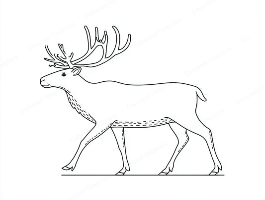 Reindeer Vector Graphic preview
