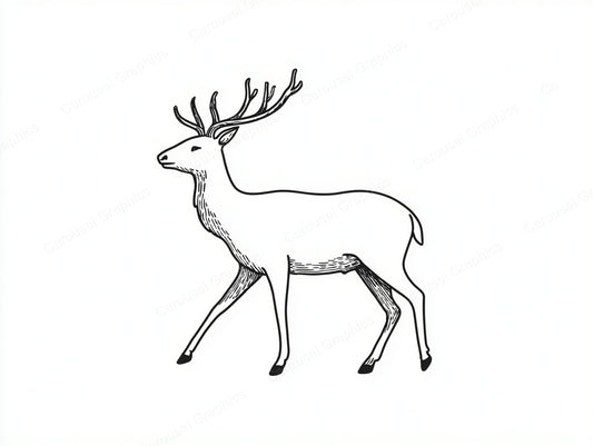 Reindeer Vector Graphic preview