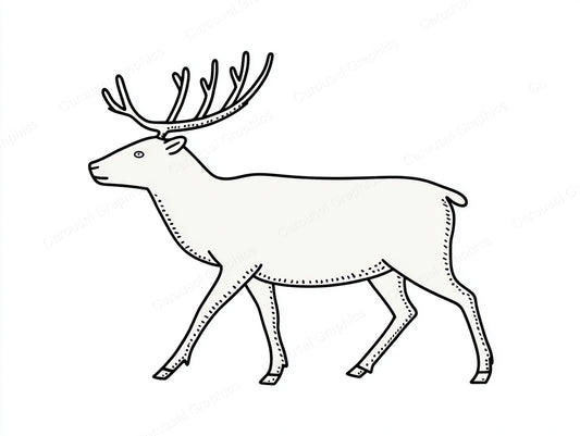 Reindeer Vector Graphic preview