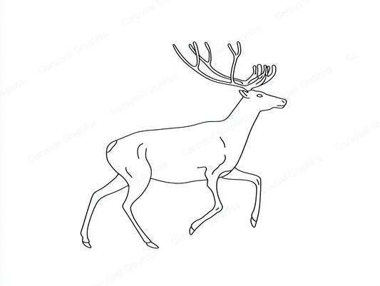 Reindeer Vector Graphic preview