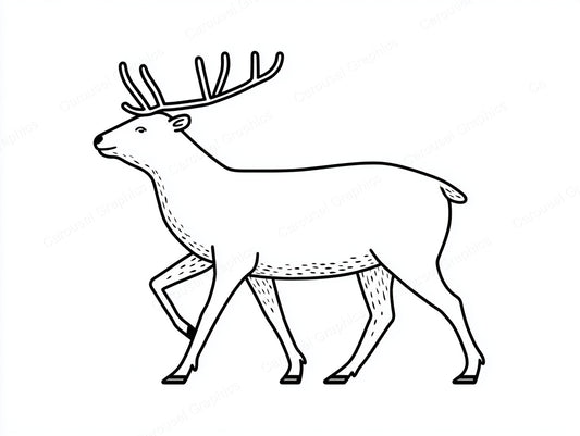 Reindeer Vector Graphic preview