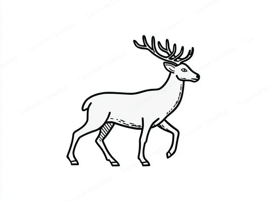 Reindeer Vector Graphic preview