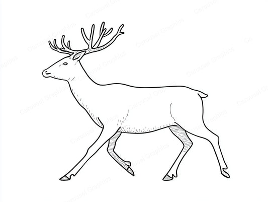 Reindeer Vector Graphic preview