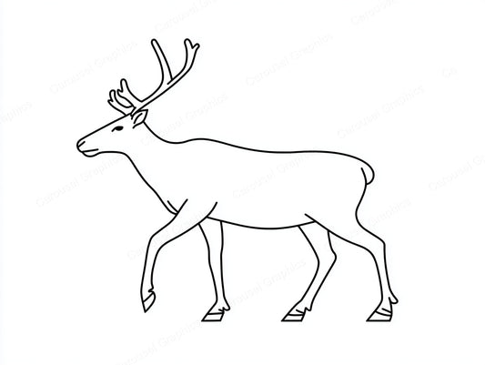 Reindeer Vector Graphic preview