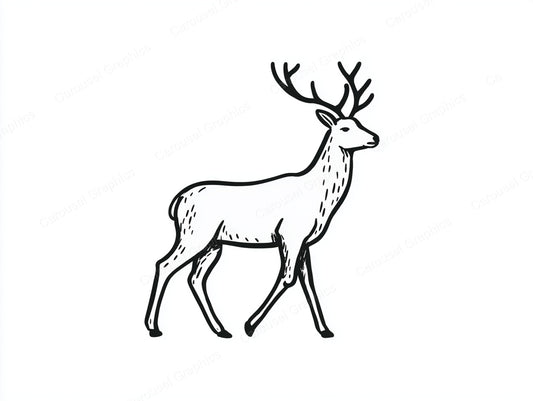 Reindeer Vector Graphic preview