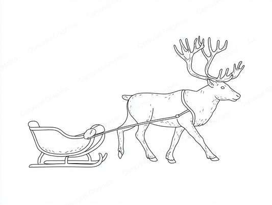 Reindeer Vector Graphic preview