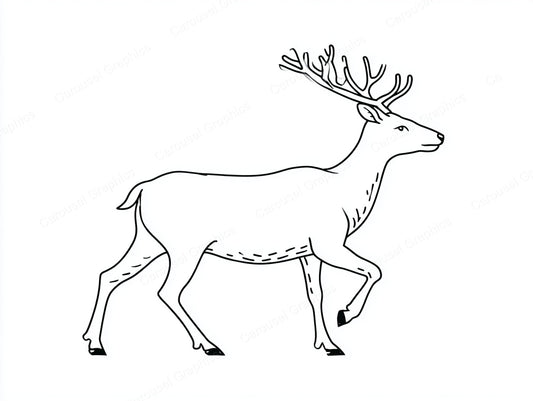 Reindeer Vector Graphic preview