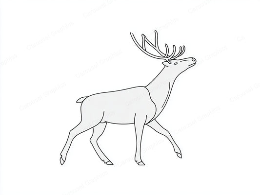 Reindeer Vector Graphic preview