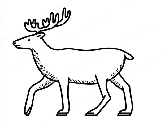Reindeer Vector Graphic preview