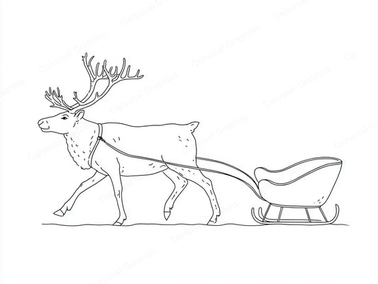 Reindeer Vector Graphic preview