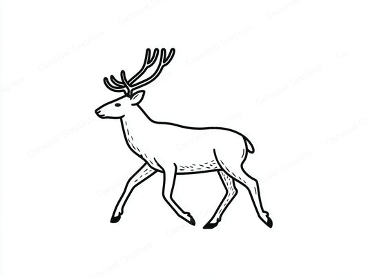 Reindeer Vector Graphic preview