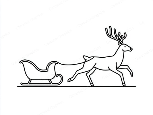 Reindeer Vector Graphic preview