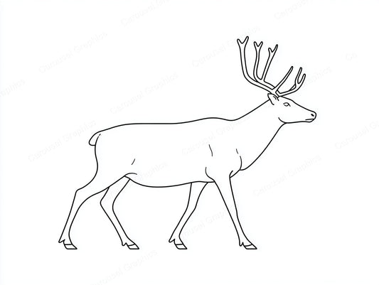 Reindeer Vector Graphic preview