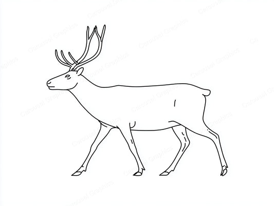 Reindeer Vector Graphic preview
