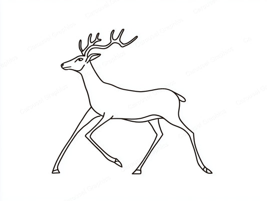 Reindeer Vector Graphic preview
