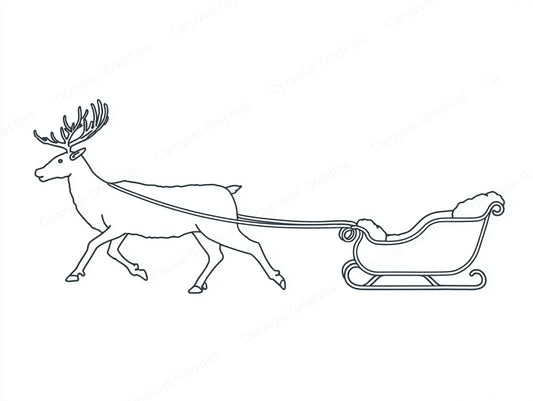 Reindeer Vector Graphic preview