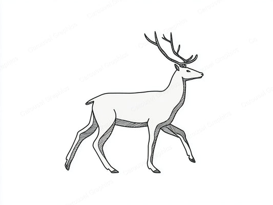 Reindeer Vector Graphic preview
