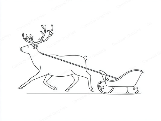 Reindeer Vector Graphic preview