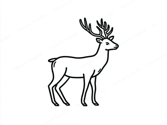 Reindeer Vector Graphic preview