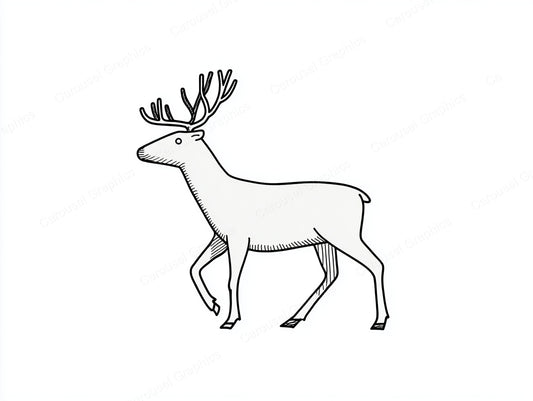 Reindeer Vector Graphic preview
