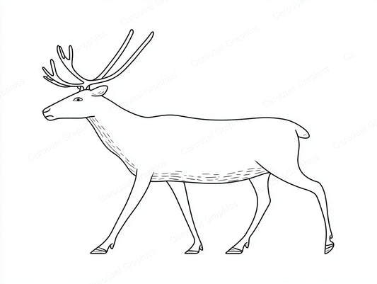Reindeer Vector Graphic preview