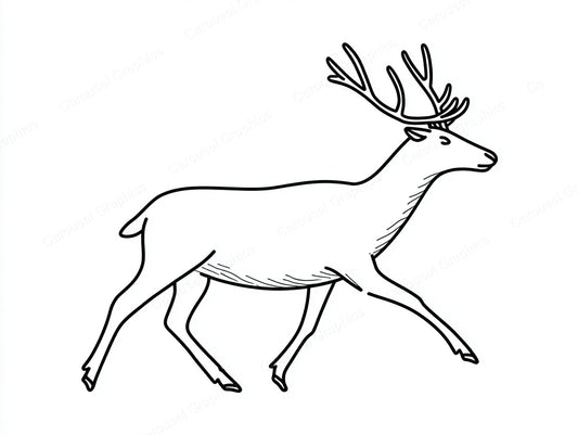 Reindeer Vector Graphic preview
