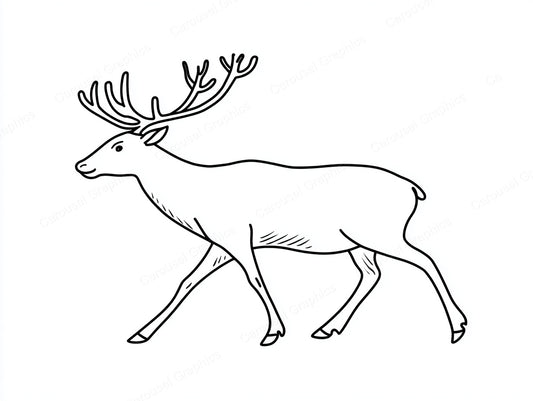Reindeer Vector Graphic preview