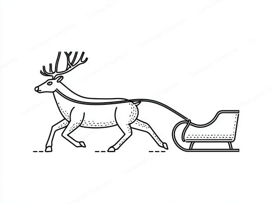 Reindeer Vector Graphic preview