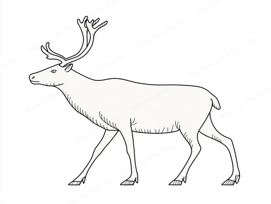Reindeer Vector Graphic preview