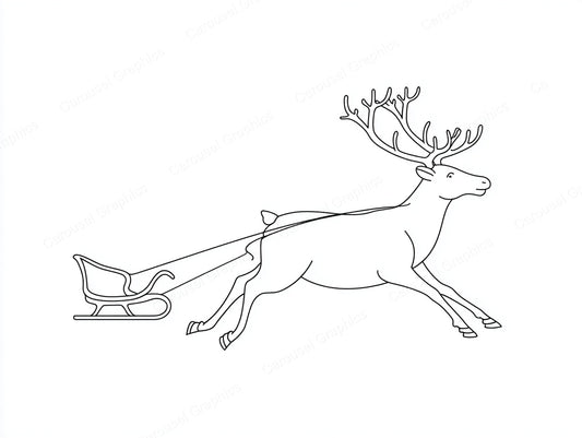 Reindeer Vector Graphic preview