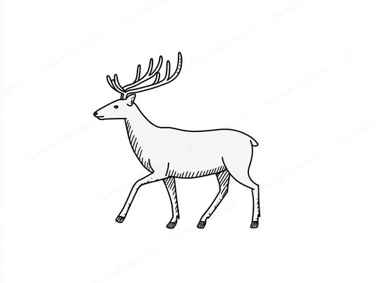 Reindeer Vector Graphic preview
