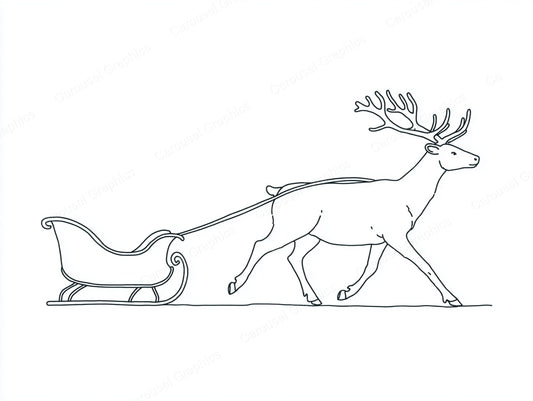 Reindeer Vector Graphic preview