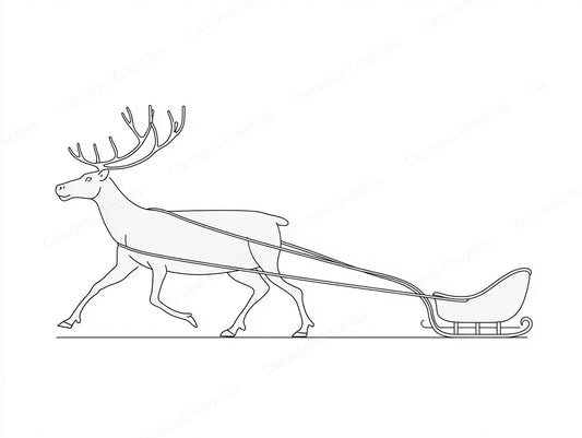 Reindeer Vector Graphic preview