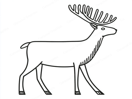 Reindeer Vector Graphic preview