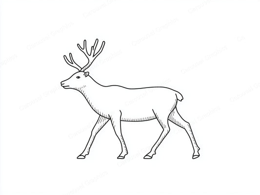 Reindeer Vector Graphic preview