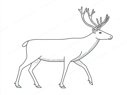Reindeer Vector Graphic preview