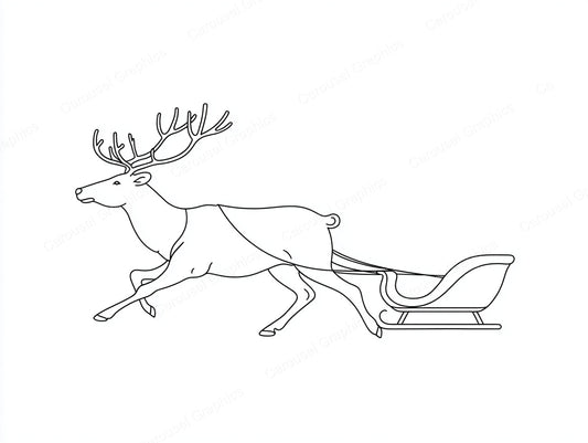 Reindeer Vector Graphic preview