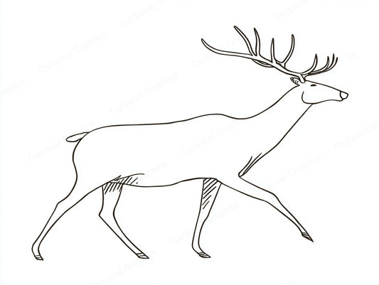 Reindeer Vector Graphic preview