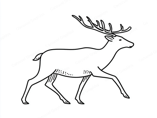 Reindeer Vector Graphic preview