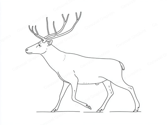 Reindeer Vector Graphic preview
