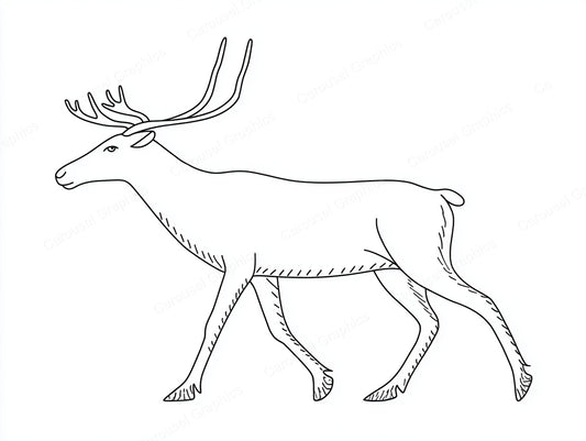 Reindeer Vector Graphic preview