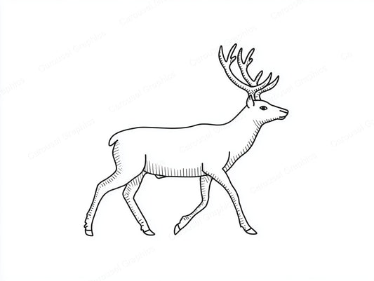 Reindeer Vector Graphic preview