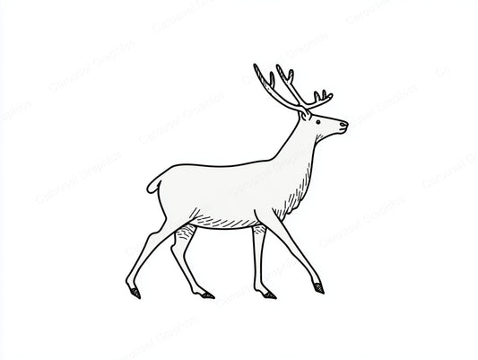 Reindeer Vector Graphic preview