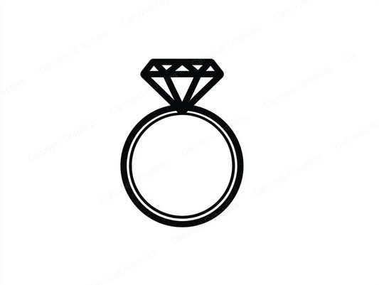 Engagement Ring Vector Graphic preview