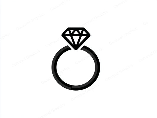 Engagement Ring Vector Graphic preview