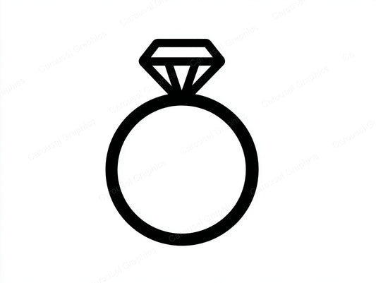 Engagement Ring Vector Graphic preview
