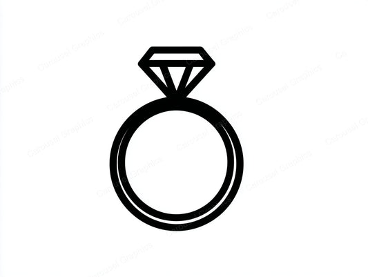 Engagement Ring Vector Graphic preview
