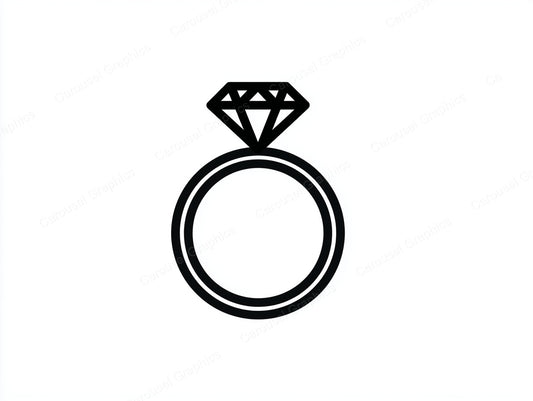 Engagement Ring Vector Graphic preview