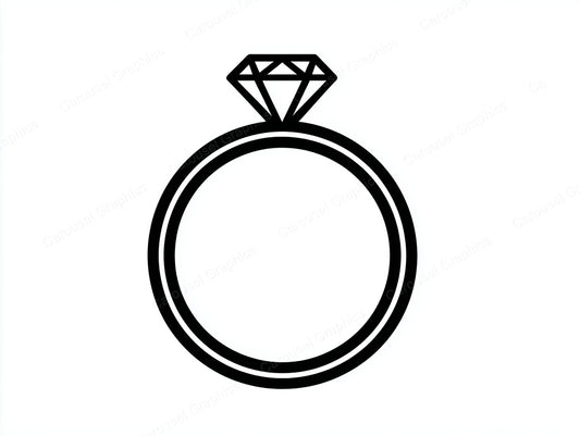 Engagement Ring Vector Graphic preview