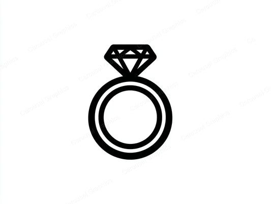 Engagement Ring Vector Graphic preview